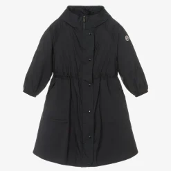 Moncler Enfant Coats & Jackets*Girls Navy Blue Lins Coat