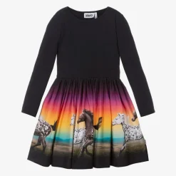 Molo Dresses*Girls Navy Blue Organic Cotton Sunset Dress