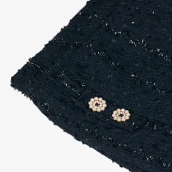 Le Chic Shorts*Girls Navy Blue Sequinned Shorts