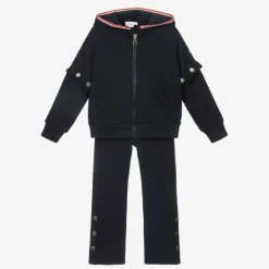 Moncler Enfant Tracksuits*Girls Navy Blue Tracksuit