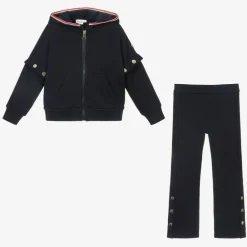 Moncler Enfant Tracksuits*Girls Navy Blue Tracksuit