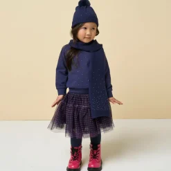 iDO Baby Skirts*Girls Navy Blue Tulle Skirt
