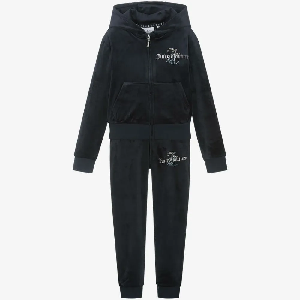 Juicy Couture Tracksuits*Girls Navy Blue Velour Tracksuit