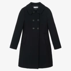 Dolce amp; Gabbana Coats & Jackets*Girls Navy Blue Wool Coat