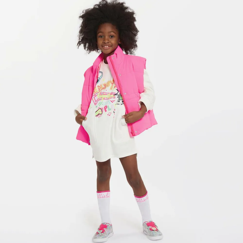 Billieblush Coats & Jackets*Girls Neon Pink Gilet