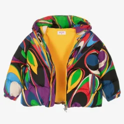 PUCCI Coats & Jackets*Girls Onde Print Puffer Jacket