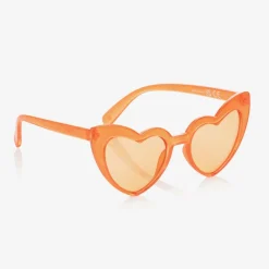 Molo Clothing Accessories*Girls Orange Heart Sunglasses Sunrise