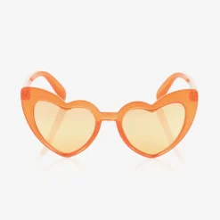 Molo Clothing Accessories*Girls Orange Heart Sunglasses Sunrise