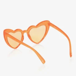 Molo Clothing Accessories*Girls Orange Heart Sunglasses Sunrise