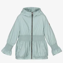 Moncler Enfant Coats & Jackets*Girls Pale Blue Logo Jacket