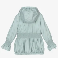 Moncler Enfant Coats & Jackets*Girls Pale Blue Logo Jacket