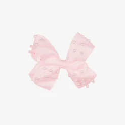 Bowtique London Hair Accessories*Girls Pale Pink Bow Hair Clip (11cm)
