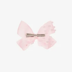 Bowtique London Hair Accessories*Girls Pale Pink Bow Hair Clip (11cm)