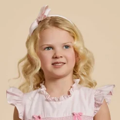 Peach Ribbons Hair Accessories*Girls Pale Pink Bow Hairband