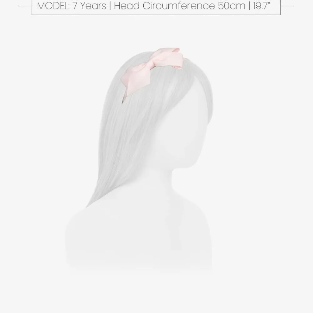 Peach Ribbons Hair Accessories*Girls Pale Pink Bow Hairband