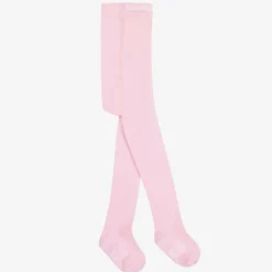 Country Kids Tights|Tights*Girls Pale Pink Cotton Knitted Tights
