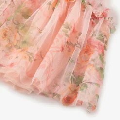 Angels Face Dresses*Girls Pale Pink Floral Dress Peach
