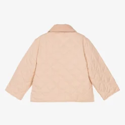 Burberry Coats & Jackets*Girls Pale Pink Quilted Jacket ApricotPink