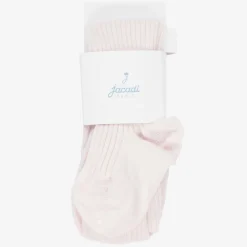Jacadi Paris Tights*Girls Pale Pink Ribbed Tights