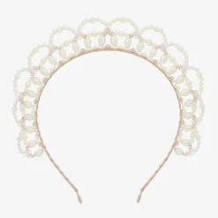 Sienna Likes To Party Hair Accessories*Girls Pearl Tiara Hairband