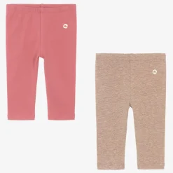 Mayoral Leggings|Leggings*Girls Pink & Beige Cotton Leggings (2 Pack)