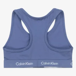 Calvin Klein Underwear*Girls Pink & Blue Cotton Cropped Tops (3 Pack)