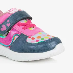 Agatha Ruiz de la Prada Trainers|Trainers*Girls Pink & Blue Dot Print Trainers
