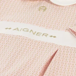 AIGNER Gifts|Babysuits*Girls Pink & Gold Cotton Babysuit Set