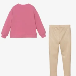 Mayoral Outfit Sets*Girls Pink & Gold Leggings Set