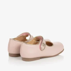 Childrens Classics Bar Shoes*Girls Pink & Gold Shoes