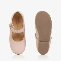 Childrens Classics Bar Shoes*Girls Pink & Gold Shoes