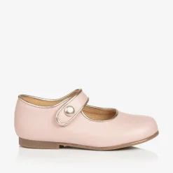 Childrens Classics Bar Shoes*Girls Pink & Gold Shoes