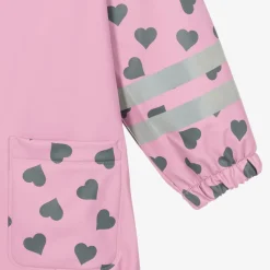 Playshoes Coats & Jackets*Girls Pink & Heart Raincoat
