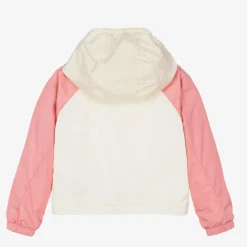 Moncler Enfant Coats & Jackets*Girls Pink & Ivory Enabish Jacket