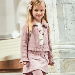 Mayoral Skirts*Girls Pink & Ivory Skort