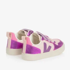 VEJA Trainers|Trainers*Girls Pink & Purple V-10 Leather Trainers