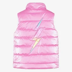 Hatley Coats & Jackets*Girls Pink & Rainbow Reversible Gilet