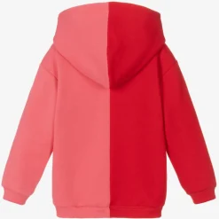 Gucci Tops*Girls Pink & Red Logo Hoodie