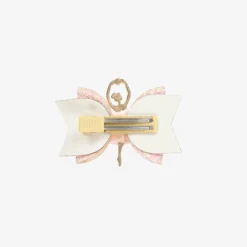 Bowtique London Hair Accessories*Girls Pink & Gold Ballerina Hair Clip (8cm)