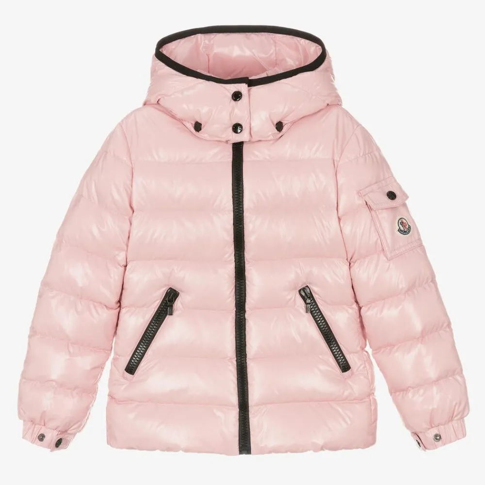 Moncler Enfant Coats & Jackets*Girls Pink Bady Down Padded Jacket