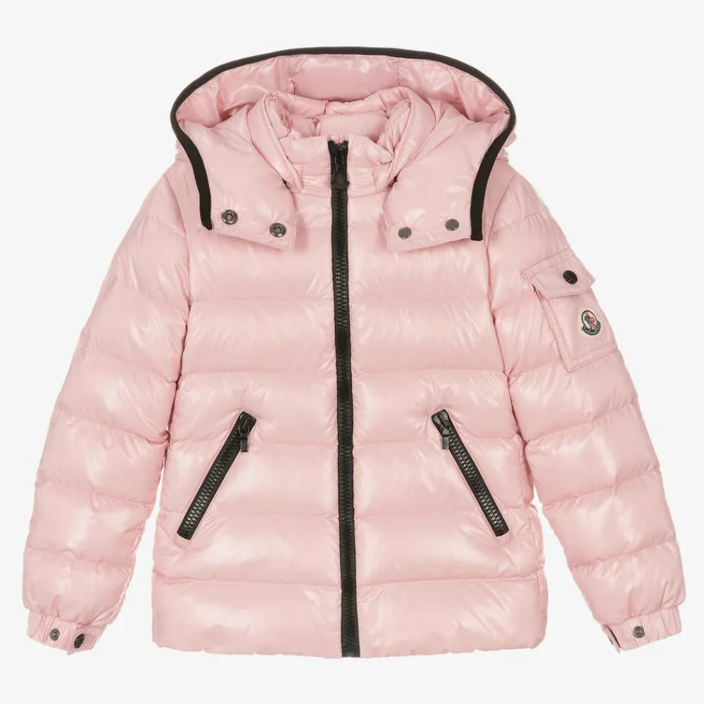 Moncler Enfant Coats & Jackets*Girls Pink Bady Down Padded Jacket