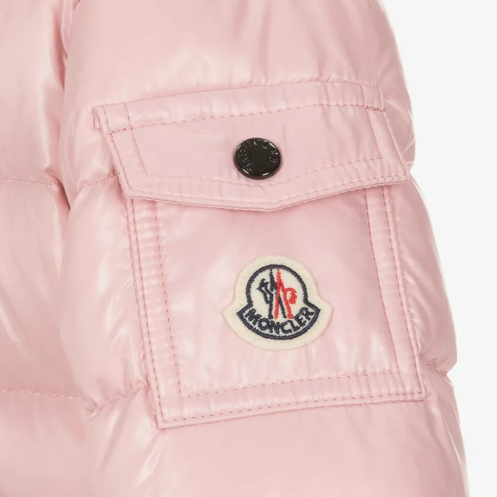 Moncler Enfant Coats & Jackets*Girls Pink Bady Down Padded Jacket