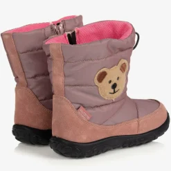 Falcotto by Naturino Snow Boots|Snow Boots*Girls Pink Bear Snow Boots