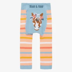 Blade amp; Rose Leggings|Leggings*Girls Pink Bella The Horse Striped Leggings