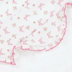 Kissy Kissy Gifts*Girls Pink Blooming Bows Cotton Blanket (73cm)