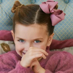 Abel amp; Lula Hair Accessories*Girls Pink Bow Hair Clip (12cm)