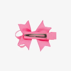Bowtique London Hair Accessories*Girls Pink Bow Hair Clip (4cm)