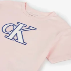 Calvin Klein Tops*Girls Pink CK Cotton T-Shirt
