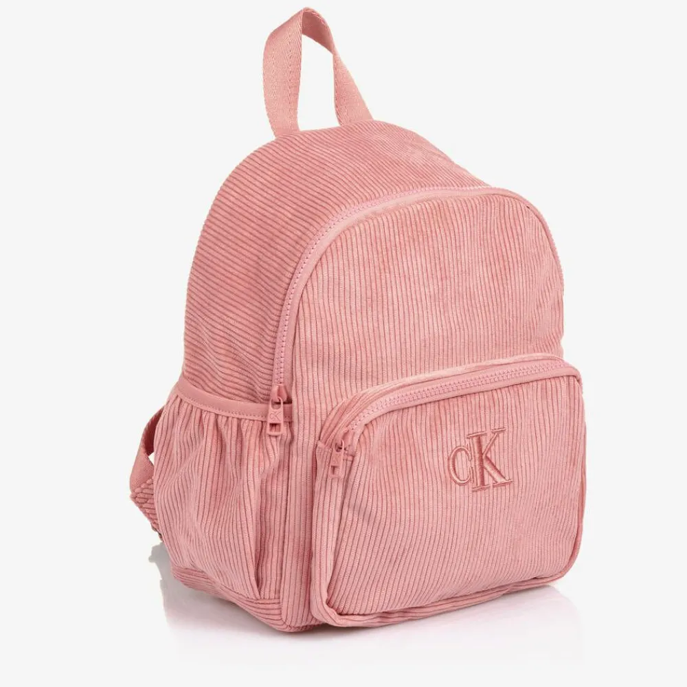 Calvin Klein Bags*Girls Pink Corduroy Backpack (30cm)