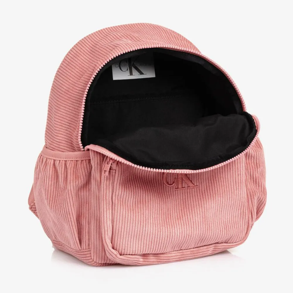 Calvin Klein Bags*Girls Pink Corduroy Backpack (30cm)